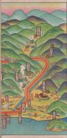 別府案内　地獄めぐり(鳥瞰図・大分県）