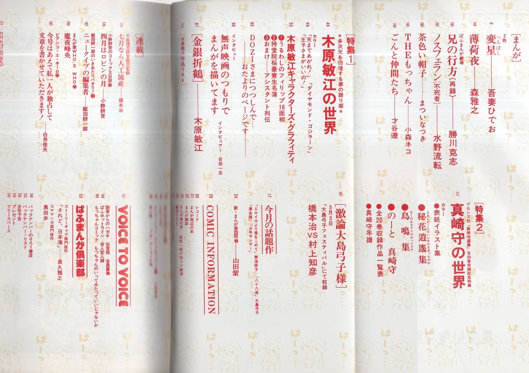 ぱふ 昭和55年7月号 特集 木原敏江の世界 真崎守の世界 特集1 木原敏江の世界 特集2 真崎守の世界 激論大島弓子様 橋本治vs村上知彦 吾妻ひでお 勝川克志 森雅之 水野流転 まついなつき 小森ネコ 才谷遼 山田紫 伊東古本店 古本 中古本