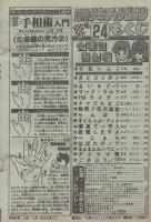 週刊少年チャンピオン　昭和56年24号　昭和56年5月22日号　表紙画・手塚治虫「七色いんこ」