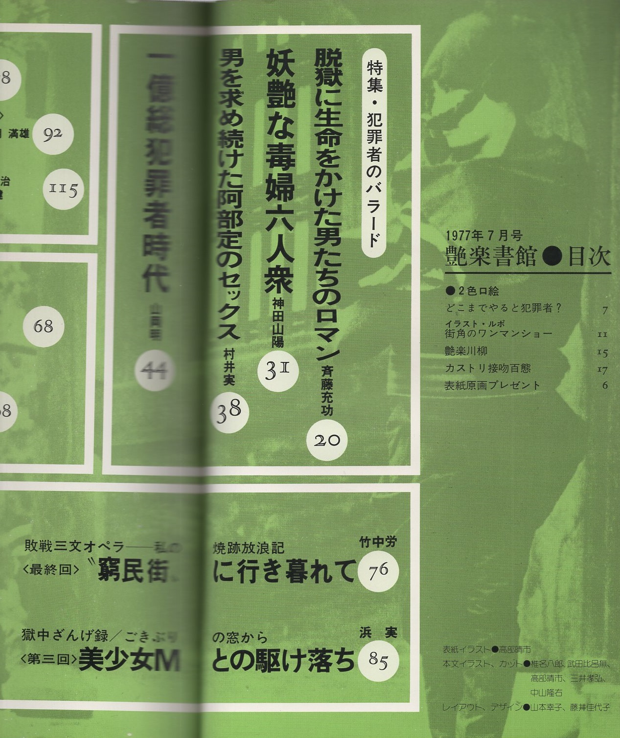 艶楽書館 4号 昭和52年7月号(〈巻頭特集 新派さん、90年もごく