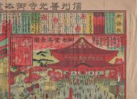 信州善光寺御本堂御詠歌絵図（長野県）