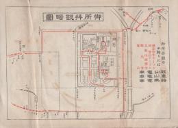 御所拝観略図（京都）