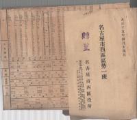 名古屋市西区区勢一班　-大正15年4月末現在-