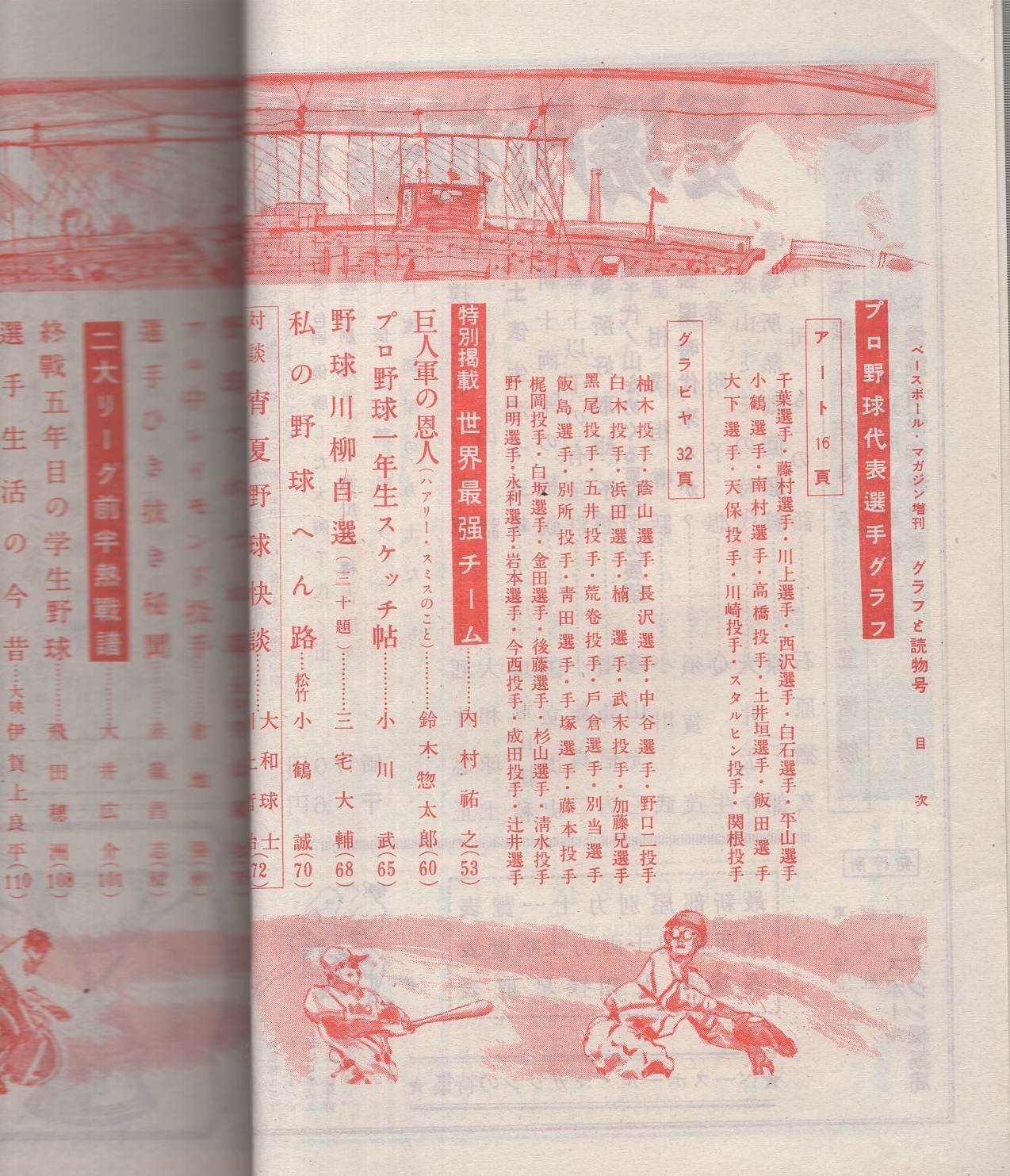 ベースボール・マガジン グラフと読物 昭和25年6月15日増刊号