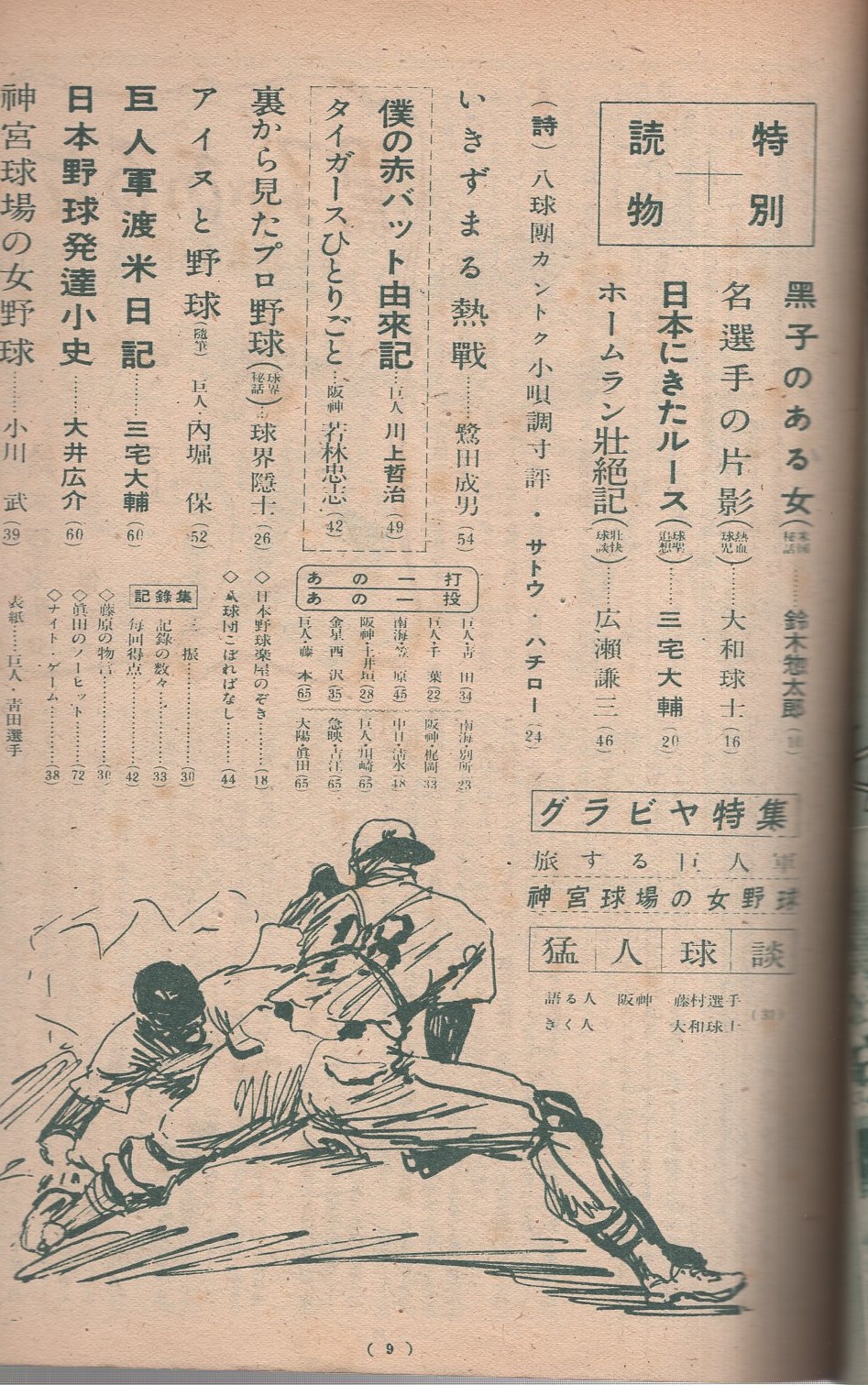 ベースボール・マガジン 野球読物号 昭和23年秋季別冊(〈旅する巨人軍