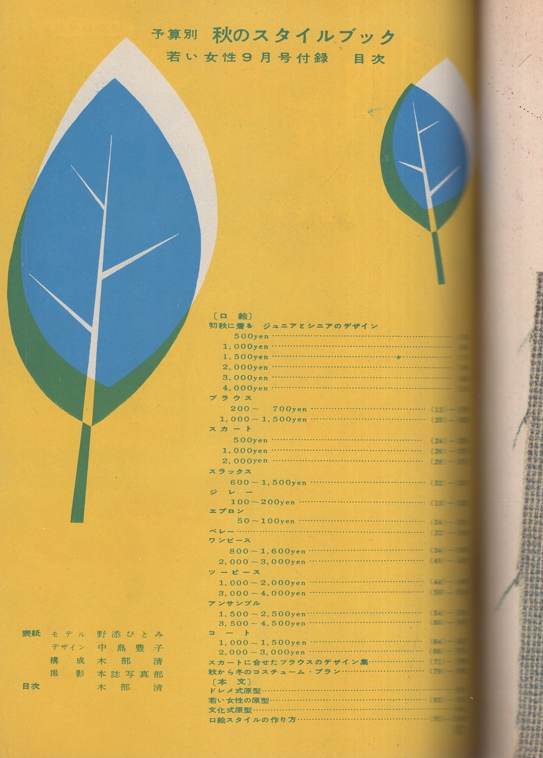 1974年／若い女性4月号・講談社。表紙モデル／越中サリー【昭和のファッション】 1974年／若い女性4月号・講談社。表紙モデル／越中サリー【昭和