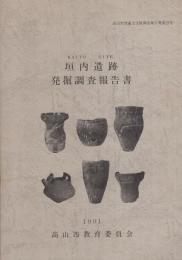 垣内遺跡　発掘調査報告書（岐阜県高山市）