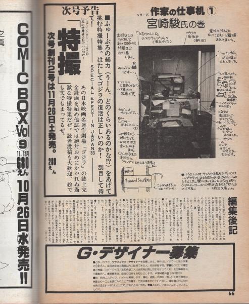 コミックボックスジュニア 昭和58年11月号 表紙画・めるへんめー