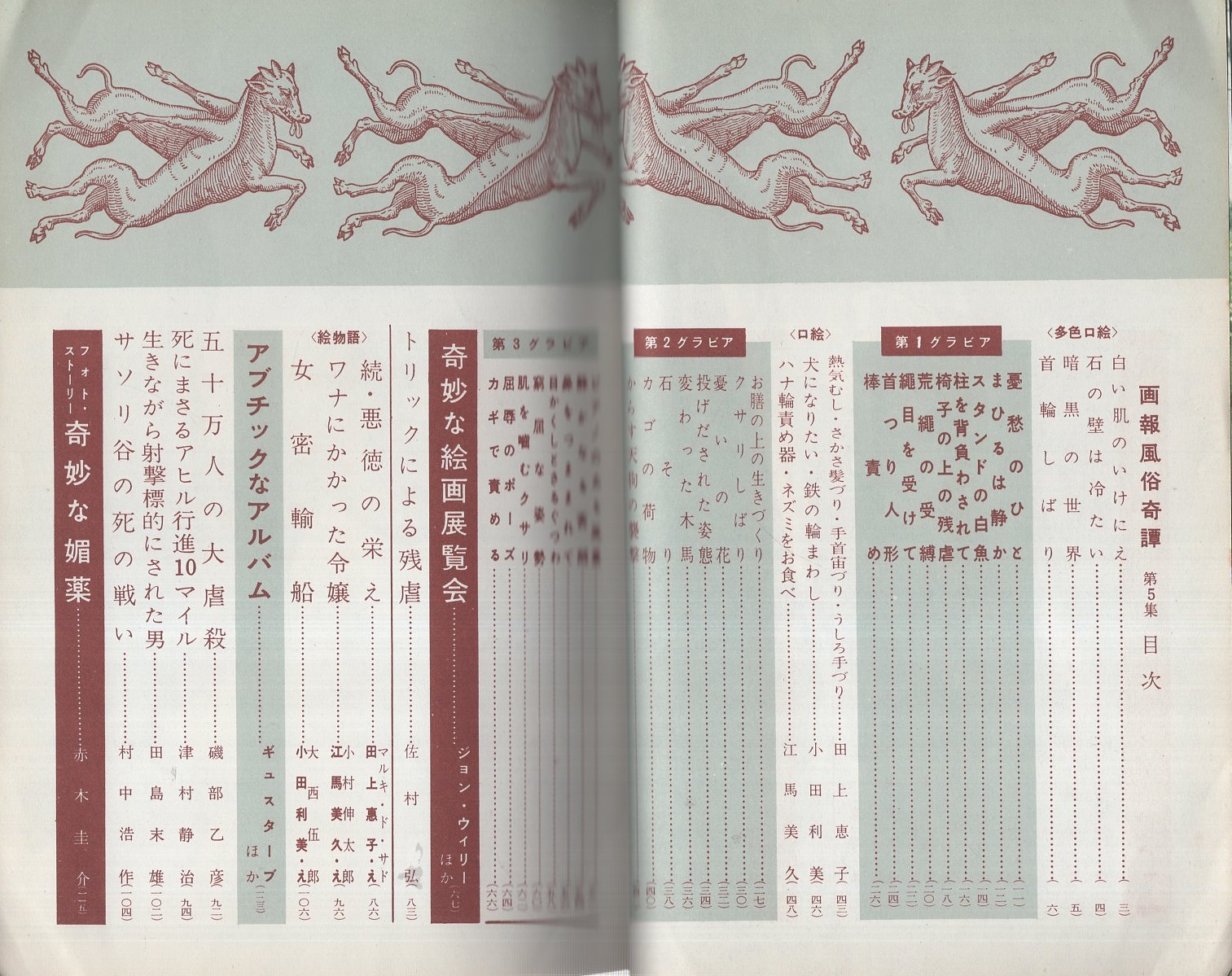 画報風俗奇譚 5集 昭和35年10月号 目で見る風俗絵巻 奇妙な絵画展覧会 16頁 モノクロ口絵 田上恵子 4頁 小田利美 2頁 江馬美久 2頁 佐村弘 磯部乙彦 津村静治 田島末雄 村中浩作 赤木圭介 伊東古本店 古本 中古本 古書籍の通販は 日本の古本屋 画報風俗奇譚 5集 昭和35年10月号 目で見る風俗絵巻 奇妙な絵画展覧会 16頁 モノクロ口絵 田上恵子 4頁 小田利美 2頁 江馬美久 2頁 佐村弘 磯部乙彦 津村静治 田島末雄 村中浩作 赤木圭介 伊東古本店 古本 中古本 古書籍の通販は 日本の古本屋