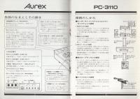 （取扱説明書）東芝　AurexステレオカセットデッキPC-3110