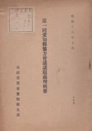 第1回愛知県協力会議議題処理概要　-昭和16年7月-