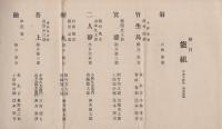 奉納　能組　-大正5年10月15、16日-（催主-神都能楽会員・三重県）