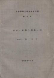 林木ノ風衝生態其ノ他　-京都帝国大学林学会出版　第5輯-　昭和7年12月