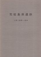 「荒砥島原遺跡」「土器の観察一覧表」　全2冊一函入（群馬県）