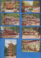 (絵葉書）金色燦爛たる日光大廟　袋付全8枚揃(栃木県）