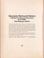 （原書）Geometric Patchwork Patterns（幾何学模様パッチワーク集）
