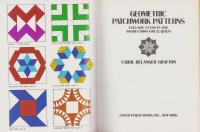 （原書）Geometric Patchwork Patterns（幾何学模様パッチワーク集）