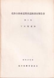 下河端遺跡　-北陸自動車道関係遺跡調査報告書　第5集-（福井県）