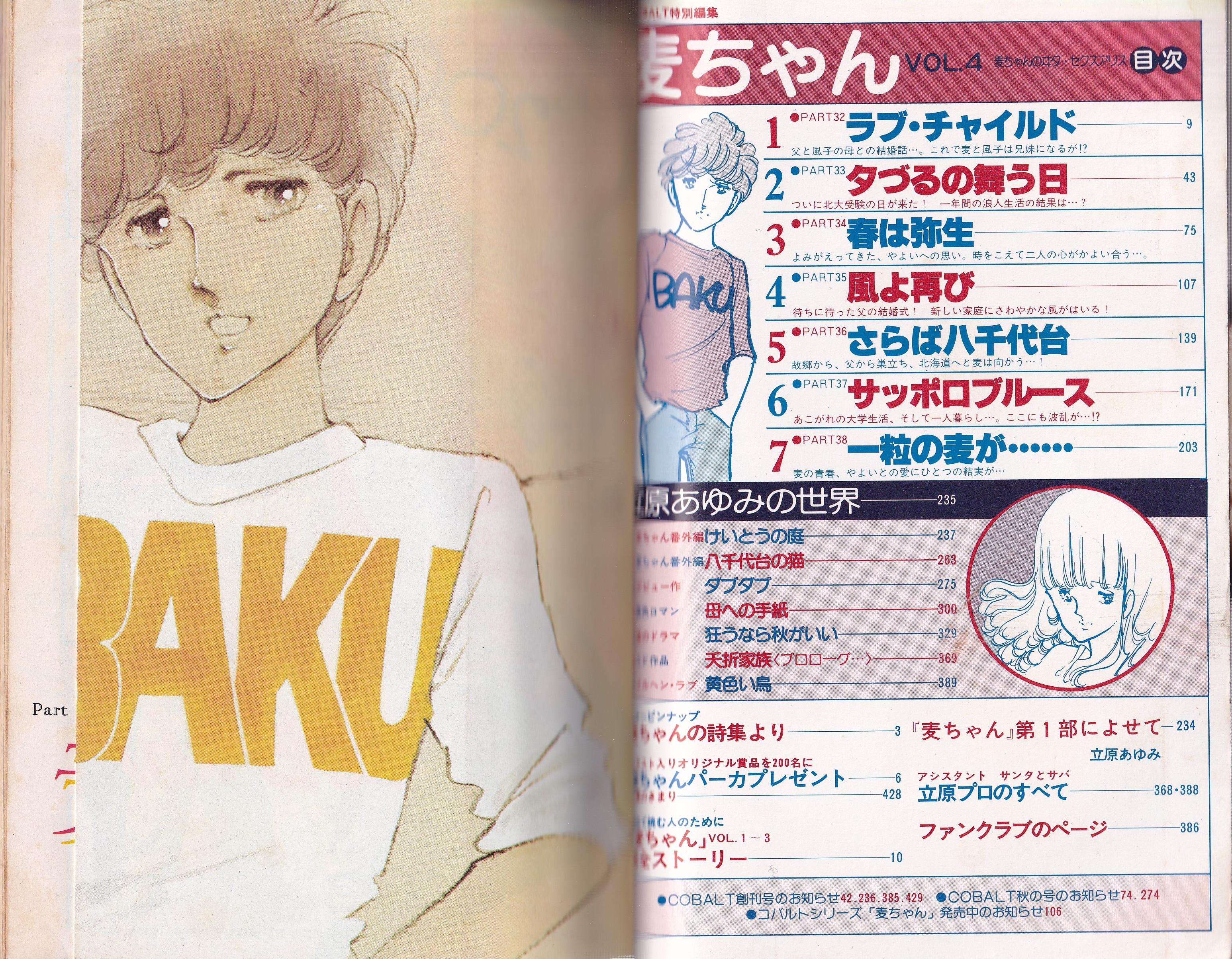 麦ちゃん 立原あゆみのヰタ・セクスアリス Vol.4 -コバルト特別
