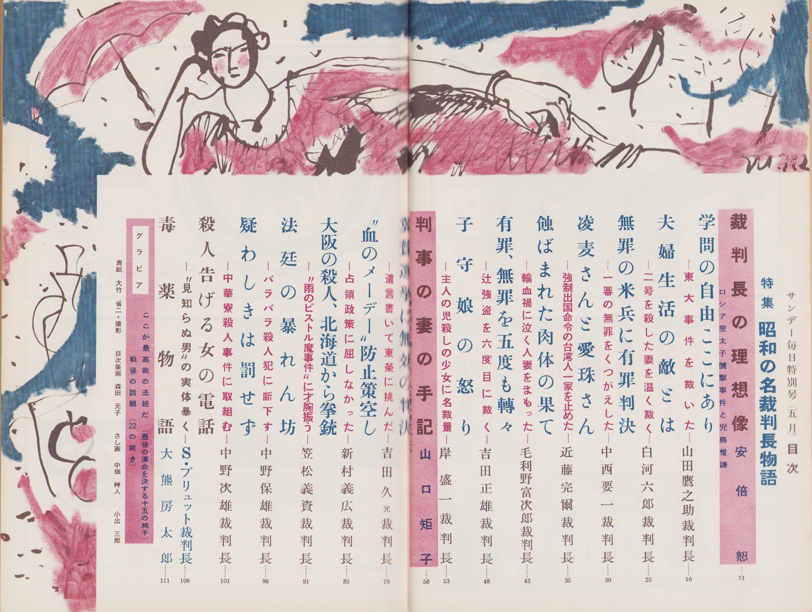 サンデー毎日 昭和33年5月特別号 -特集・昭和の名裁判長物語- | ¥1,500