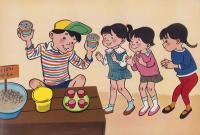 （紙芝居）おおいすくない　-よいこの十二か月-　全12枚揃