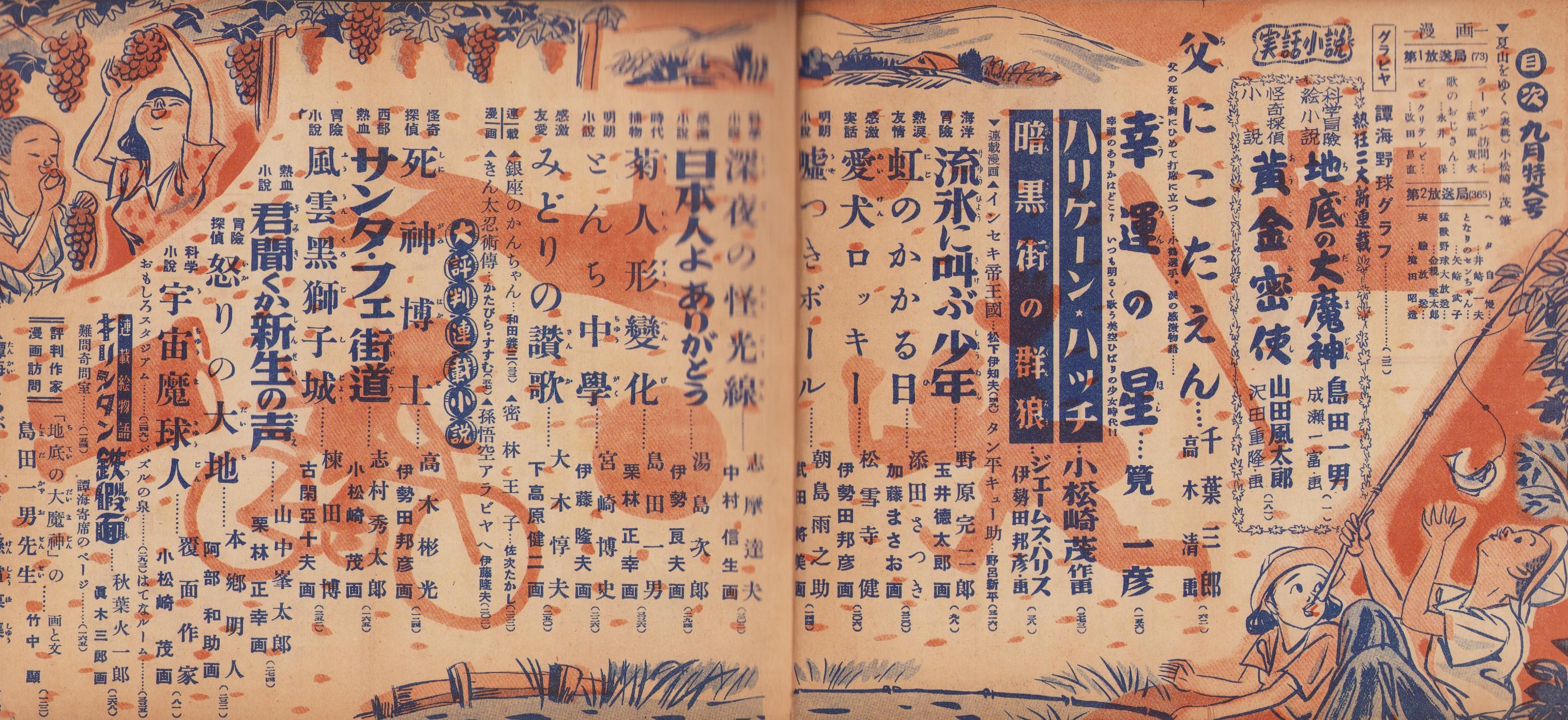 古い漫画本その6『おもしろブック 昭和31年4月号』ポスター