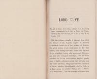 （英文）Lord Clive（クライブ伝）