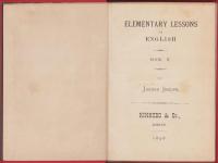 英語教授書　全2冊（Elementary Lessons In English)