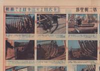 戦艦の解剖図/木造船の出来るまで　-海軍教材第二輯壁掛-　海軍教材第二輯附録