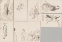 （絵葉書）絵はがき　飛騨百風俗　第1集　全8枚揃（岐阜県）