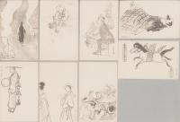 （絵葉書）絵はがき　飛騨百風俗　第1集　全8枚揃（岐阜県）