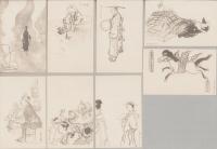 （絵葉書）絵はがき　飛騨百風俗　第1集　全8枚揃（岐阜県）