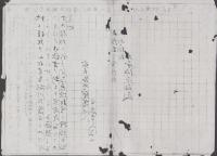 奈良県監獄署　在監人書信紙　-明治27年5月-　2枚