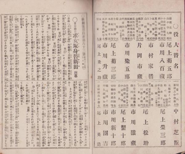 歌舞伎座筋書 第63号 -明治35年5月-(編輯兼発行人・木村松次郎