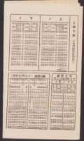 汽車時間表　-昭和4年9月15日ヨリ施行-（新潟県）