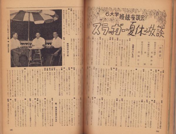 ベースボール・マガジン 昭和30年8月号 表紙モデル・大友工（読売