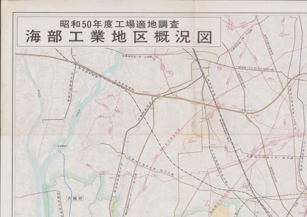 地図)海部工業地区概況図 -昭和50年度工場適地調査-(愛知県 地図)海部工業地区概況図 -昭和50年度工場適地調査-(愛知県