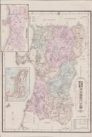 （地図）秋田県　-大日本管轄分地図-