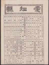 （地図）愛知県　-大日本管轄分地図-