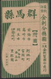 （地図）群馬県　-最新詳密金刺分県図-