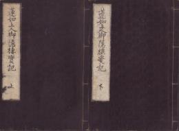 蓮如上人御隠棲実記　全2冊(上下)