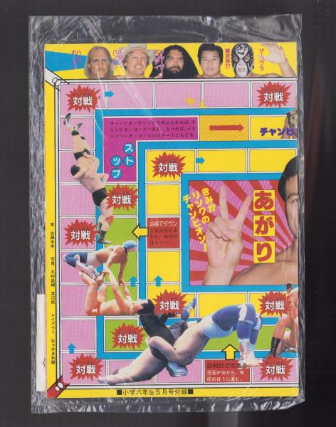 付録）熱戦！プロレスゲーム/アイドルステッカーなど 4点一括