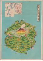 （地図）伊豆大島　観光案内図（東京都）