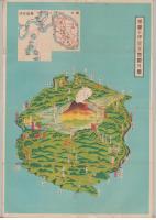 （地図）伊豆大島　観光案内図（東京都）