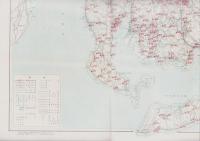 （地図）愛知県管内図　昭和43年度　道路交通量図　