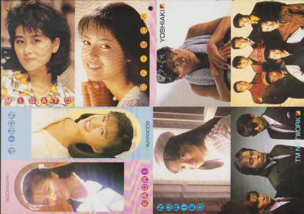 昭和アイドル・明菜・美奈子・由貴・中山美穂・陽子・シブがき隊