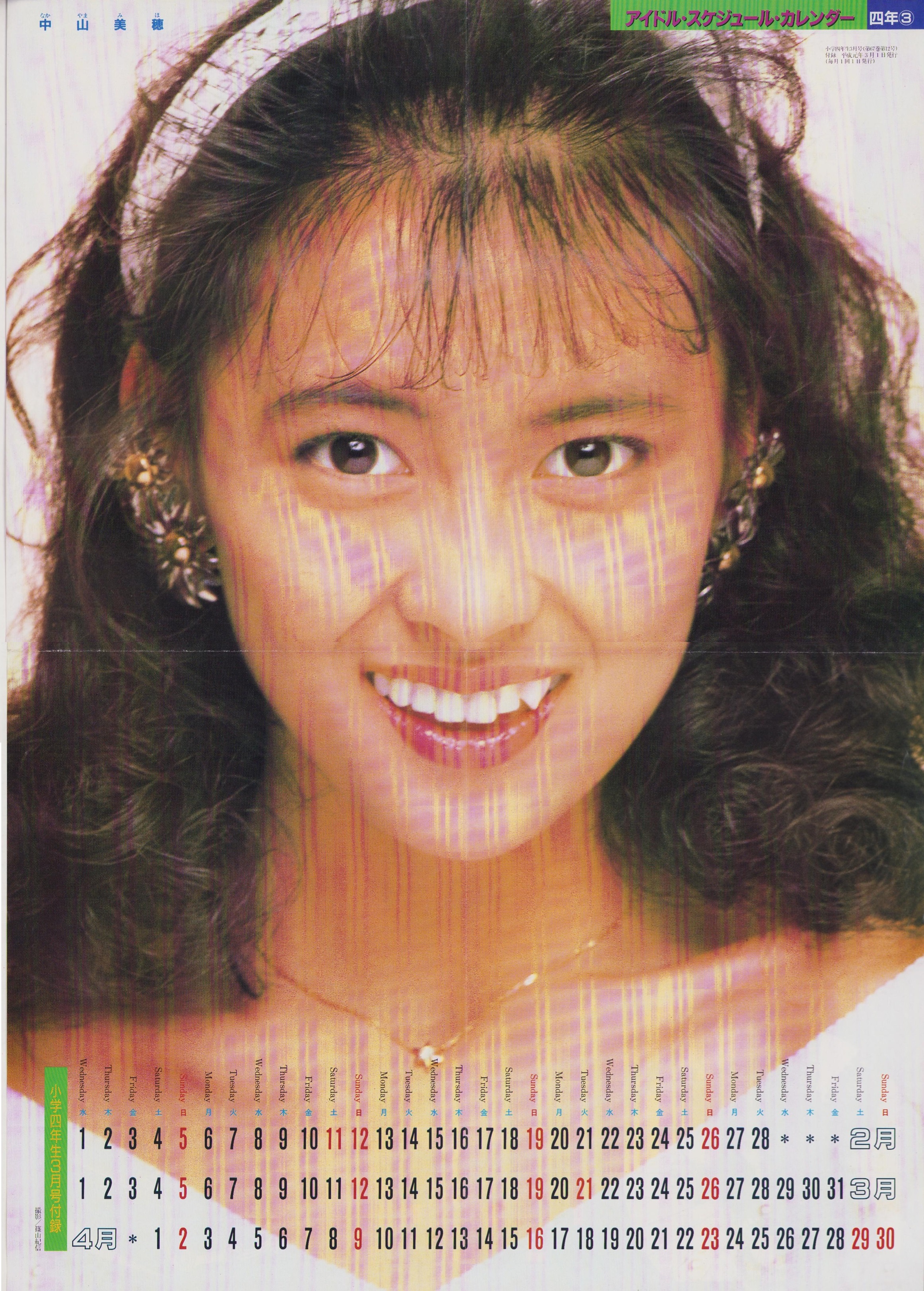付録）アイドル・スケジュール・カレンダー（中山美穂）/ゾイド