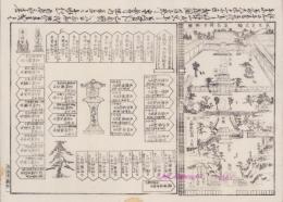 (一枚刷・仮題）東京芝高輪泉岳禅寺略図/義士之墓