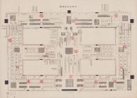 (一枚刷）名古屋博覧会各館出品配置図 -本館外-/本館出品配置図  2枚一括　-昭和3年-(名古屋市）