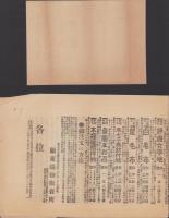 (チラシ）関東織物販売所　小売部新設紀念発売ほか　2枚一括（東京市）